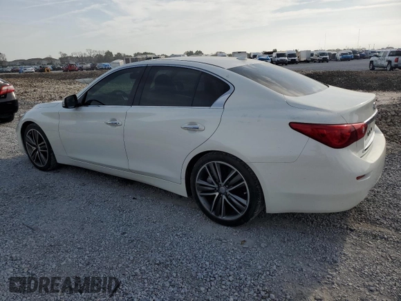 2014 Infiniti Q50 Hybrid Sport with VIN JN1AV7AP0EM692306, listed as a Copart auction lot 53861025 with 83,452 mi miles and Clean Title. Bid and sale history available at carsss.com. Image 2.