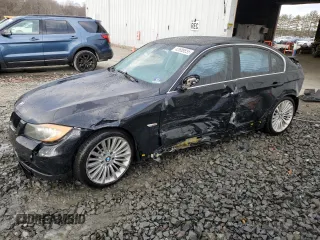 2007 BMW 3 Series 335i with VIN WBAVB73507VF51848, listed as a Copart auction lot 42688835 with 0 mi miles and Salvage Title. Bid and sale history available at carsss.com. Image 1.