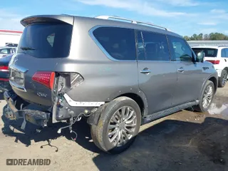 2015 Infiniti QX80 with VIN JN8AZ2NC3F9370537, listed as a IAAI auction lot 41492839 with 137,129 mi miles. Bid and sale history available at carsss.com. Image 4.