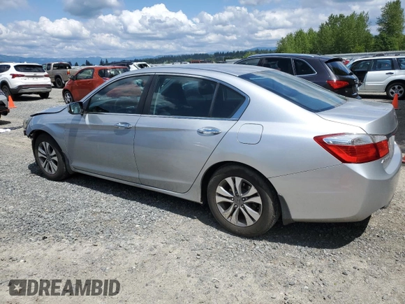 2014 Honda Accord LX z VIN 1HGCR2F34EA233303, wystawiony jako Copart lot #57420805 z przebiegiem 65 274 mil mil oraz Szkoda całkowita • Salvage title. Historia ofert i sprzedaży dostępna na DreamBid. Obrazek 2.