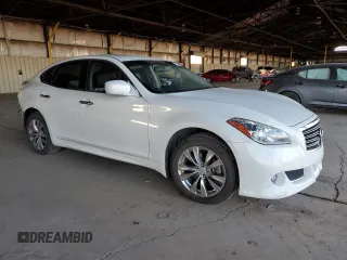 2013 Infiniti M37 with VIN JN1BY1AR5DM604780, listed as a Copart auction lot 87883145 with 94,399 mi miles and Salvage Title. Bid and sale history available at carsss.com. Image 4.