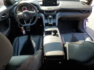 2021 Acura TLX w/A-Spec Package with VIN 19UUB6F52MA000536, listed as a Copart auction lot 50015785 with 81,798 mi miles and Salvage Title. Bid and sale history available at carsss.com. Image 8.