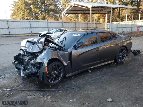 2023 Dodge Charger Scat Pack Widebody with VIN 2C3CDXGJ4PH604010, listed as a Copart auction lot 83580064 with 18797 miles and Salvage Title. Bid and sale history available at carsss.com. Image 1.