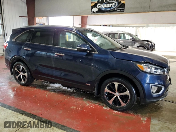 2017 Kia Sorento EX with VIN 5XYPHDA10HG276724, listed as a Copart auction lot 85522284 with 92,060 mi miles and Salvage Title. Bid and sale history available at carsss.com. Image 4.