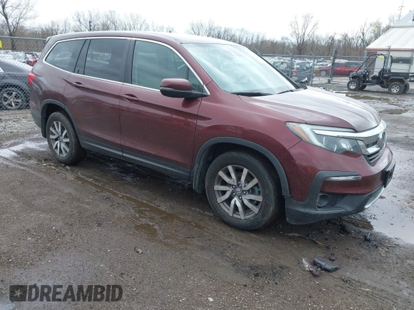 2021 Honda Pilot EX with VIN 5FNYF6H33MB080131, listed as a IAAI auction lot 41951331 with 40,919 mi miles and . Bid and sale history available at DreamBid. Image 1.