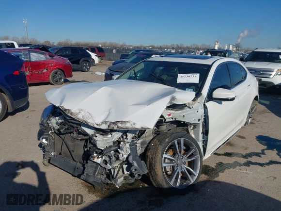 2020 Acura TLX w/Technology Pkg with VIN 19UUB2F45LA003249, listed as a IAAI auction lot 41730734 with 43,236 mi miles. Bid and sale history available at carsss.com. Image 6.
