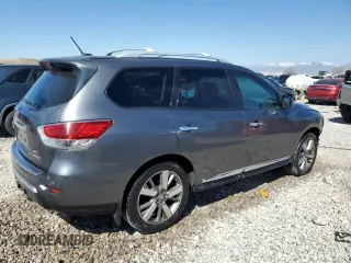 2015 Nissan Pathfinder SV with VIN 5N1AR2MM8FC608421, listed as a Copart auction lot 52935185 with 124,602 mi miles and Salvage Title. Bid and sale history available at carsss.com. Image 3.