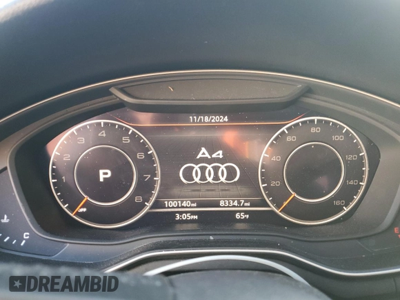 2017 Audi A4 Season of Audi ultra Premium with VIN WAUKMAF40HN043715, listed as a Copart auction lot 81083904 with 100,140 mi miles and Salvage Title. Bid and sale history available at carsss.com. Image 9.