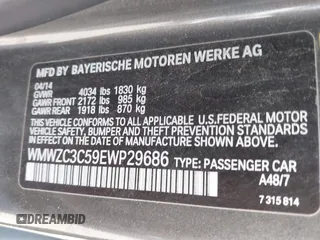 2014 MINI Countryman S z VIN WMWZC3C59EWP29686, wystawiony jako IAAI lot #42292047 z przebiegiem 93 139 mil mil oraz . Historia ofert i sprzedaży dostępna na DreamBid. Obrazek 9.
