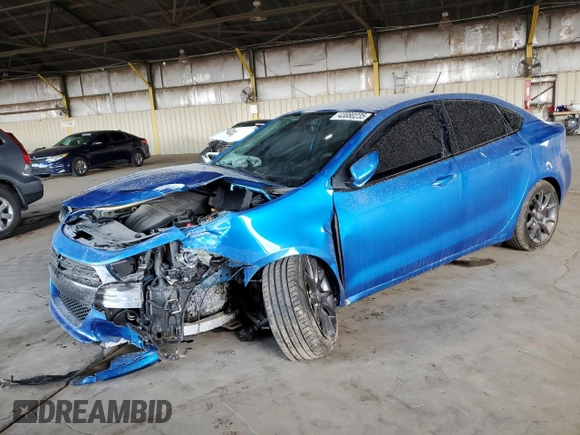 2016 Dodge Dart SE with VIN 1C3CDFAA3GD555558, listed as a Copart auction lot 43080235 with 111,273 mi miles and Salvage Title. Bid and sale history available at carsss.com. Image 1.