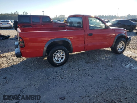 2002 Dodge Dakota with VIN 1B7FL16X42S720579, listed as a Copart auction lot 88160015 with 164,279 mi miles and Salvage Title. Bid and sale history available at carsss.com. Image 3.