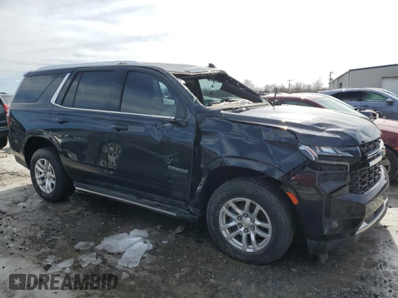 2022 Chevrolet Tahoe LS z VIN 1GNSKMKD0NR169536, wystawiony jako Copart lot #44471545 z przebiegiem Nie podano mil oraz Nie do naprawy • Non repairable. Historia ofert i sprzedaży dostępna na DreamBid. Obrazek 4.