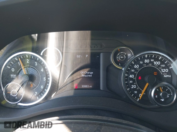 2022 Ram 2500 Tradesman with VIN 3C6UR5CJ5NG367849, listed as a IAAI auction lot 41680816 with 30,883 mi miles. Bid and sale history available at carsss.com. Image 7.