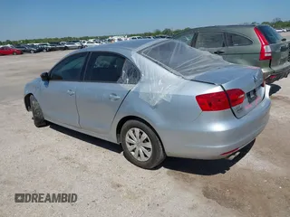 2014 Volkswagen Jetta Sedan S with VIN 3VW2K7AJ3EM310020, listed as a IAAI auction lot 41338164 with 76,456 mi miles. Bid and sale history available at carsss.com. Image 3.