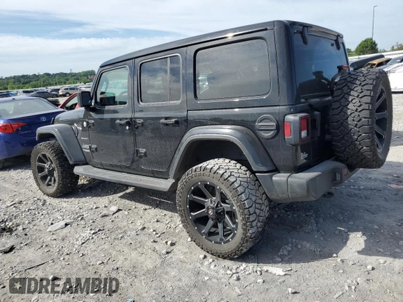 2022 Jeep Wrangler Unlimited Sahara Altitude with VIN 1C4HJXEG9NW191002, listed as a Copart auction lot 58635414 with 21,301 mi miles and Salvage title. Bid and sale history available at DreamBid. Image 2.
