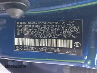 2011 Toyota Prius I z VIN JTDKN3DU5B1399476, wystawiony jako IAAI lot #41928170 z przebiegiem 200 420 mil mil oraz . Historia ofert i sprzedaży dostępna na DreamBid. Obrazek 9.