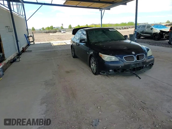 2007 BMW 5 Series 530i with VIN WBANE73567CM55416, listed as a Copart auction lot 53822535 with 145,066 mi miles and Salvage Title. Bid and sale history available at carsss.com. Image 13.