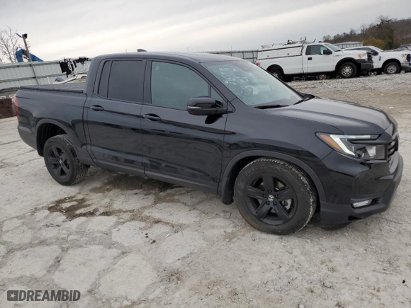 2023 Honda Ridgeline Black Edition with VIN 5FPYK3F81PB050419, listed as a Copart auction lot 82876934 with 10,084 mi miles and Salvage Title. Bid and sale history available at carsss.com. Image 4.
