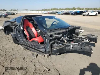 2017 Chevrolet Corvette Z06 1LZ with VIN 1G1YN2D64H5606942, listed as a Copart auction lot 68897834 with 0 mi miles and Salvage Title. Bid and sale history available at carsss.com. Image 4.