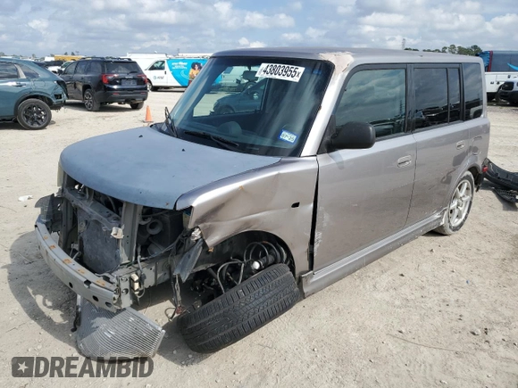 2006 Scion xB with VIN JTLKT334564031329, listed as a Copart auction lot 43803955 with 216,286 mi miles and Salvage Title. Bid and sale history available at carsss.com. Image 1.