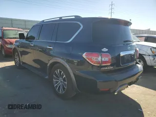 2020 Nissan Armada SL with VIN JN8AY2NCXLX518841, listed as a Copart auction lot 80346634 with 0 mi miles and Salvage Title. Bid and sale history available at carsss.com. Image 2.