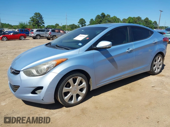 2012 Hyundai Elantra Limited with VIN KMHDH4AEXCU278876, listed as a IAAI auction lot 42007103 with 158,441 mi miles. Bid and sale history available at carsss.com. Image 19.