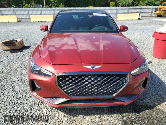 2019 Genesis G70 Advanced with VIN KMTG34LE5KU031794, listed as a Copart auction lot 56139885 with 34,873 mi miles and Salvage title. Bid and sale history available at DreamBid. Image 5.