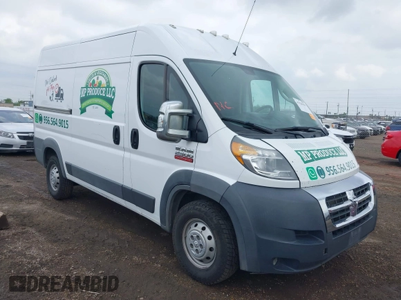 2018 Ram ProMaster Cargo with VIN 3C6TRVCG8JE112828, listed as a IAAI auction lot 41928359 with 184,269 mi miles and . Bid and sale history available at DreamBid. Image 1.