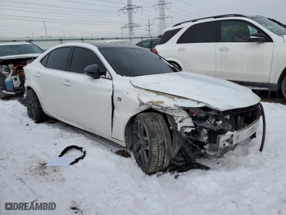 2014 Lexus IS 350 with VIN JTHBE1D20E5009124, listed as a Copart auction lot 45221655 with 106,330 mi miles and Salvage Title. Bid and sale history available at carsss.com. Image 4.