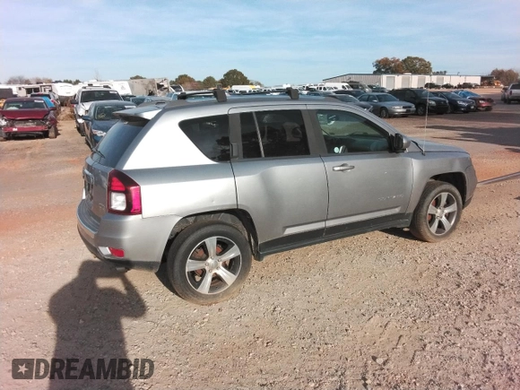 2016 Jeep Compass High Altitude Edition with VIN 1C4NJDEB3GD558111, listed as a Copart auction lot 51717964 with 126,832 mi miles and Salvage Title. Bid and sale history available at carsss.com. Image 3.