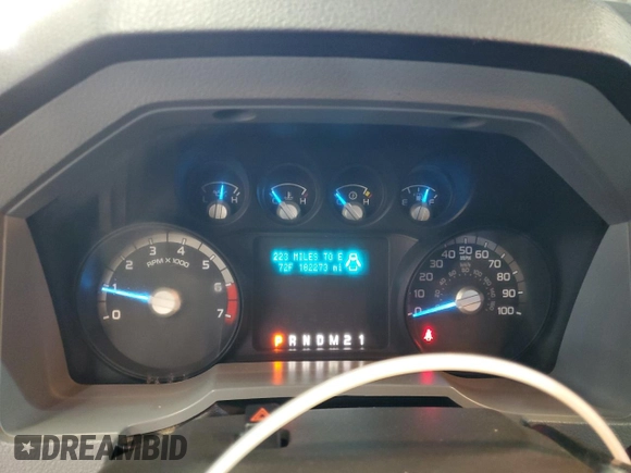 2013 Ford F-250 XL with VIN 1FT7X2B66DEB32163, listed as a Copart auction lot 54252275 with 182,273 mi miles and Clean Title. Bid and sale history available at DreamBid. Image 9.
