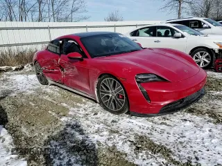 2021 Porsche Taycan 4S with VIN WP0AB2Y12MSA42674, listed as a Copart auction lot 42184295 with Not provided miles and Salvage title. Bid and sale history available at DreamBid. Image 11.