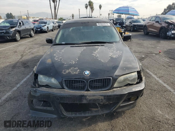 2002 BMW 3 Series 330i with VIN WBAEV53452KM00658, listed as a Copart auction lot 82062874 with 106,031 mi miles and Salvage Title. Bid and sale history available at carsss.com. Image 5.