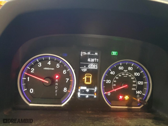 2007 Honda CR-V EX-L with VIN JHLRE48737C000796, listed as a Copart auction lot 41881485 with 163,877 mi miles and Non Repairable. Bid and sale history available at carsss.com. Image 9.