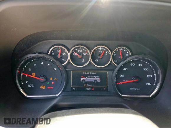 2023 Chevrolet Tahoe Commercial with VIN 1GNSCLEDXPR447042, listed as a Copart auction lot 52399275 with 22,205 mi miles and Salvage title. Bid and sale history available at DreamBid. Image 9.
