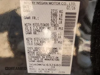 2016 Nissan Pathfinder SV с VIN 5N1AR2MM7GC632680, выставлен на аукционе Copart как лот 56898985 с пробегом 178 147 миль миль и Списание • Salvage title. История ставок и продаж доступна на DreamBid. Изображение 13.