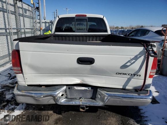2002 Dodge Dakota with VIN 1B7GL12X62S584725, listed as a Copart auction lot 42743525 with 116,442 mi miles and Salvage Title. Bid and sale history available at carsss.com. Image 6.