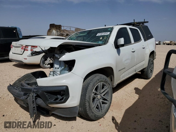 2022 Chevrolet Colorado 2WD Work Truck with VIN 1GCGSBEA4N1312877, listed as a Copart auction lot 87081854 with Not provided miles and Salvage title. Bid and sale history available at DreamBid. Image 1.