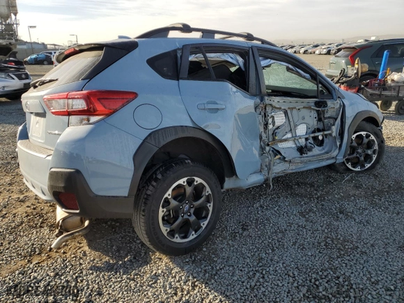 2021 Subaru Crosstrek Premium with VIN JF2GTAPC8M8299693, listed as a Copart auction lot 47281125 with 0 mi miles and Salvage Title. Bid and sale history available at carsss.com. Image 3.