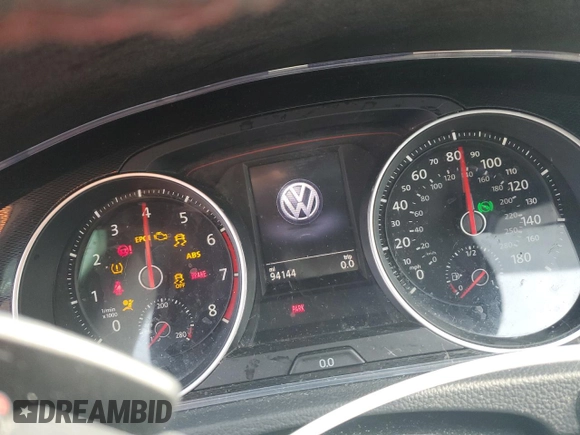 2016 Volkswagen Golf GTI SE with VIN 3VW4T7AU8GM068487, listed as a Copart auction lot 66658124 with 94,144 mi miles and Salvage Title. Bid and sale history available at carsss.com. Image 9.