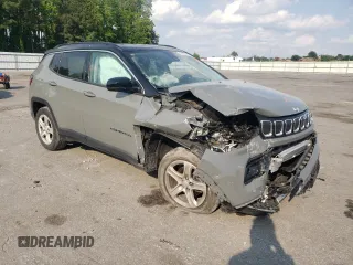 2022 Jeep Compass Limited with VIN 3C4NJDCBXNT189290, listed as a Copart auction lot 55035235 with 22,126 mi miles and Salvage title. Bid and sale history available at DreamBid. Image 4.