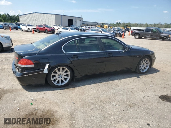 2003 BMW 7 Series 745Li with VIN WBAGN63403DR14647, listed as a Copart auction lot 65551264 with Not Provided miles and Clean Title. Bid and sale history available at carsss.com. Image 3.