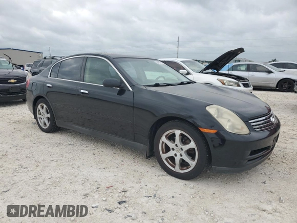 2004 Infiniti G35 w/Leather with VIN JNKCV51E04M610466, listed as a Copart auction lot 54974155 with 160,364 mi miles and Clean Title. Bid and sale history available at DreamBid. Image 4.