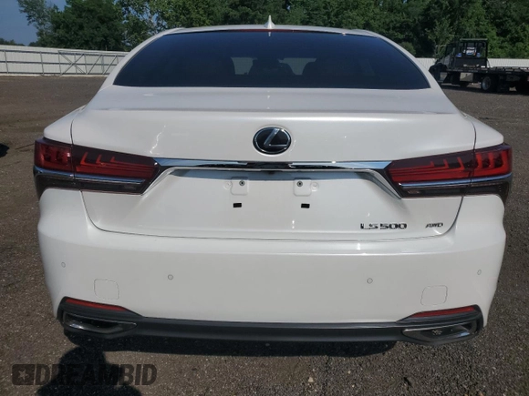 2018 Lexus LS 500 with VIN JTHC51FF9J5004745, listed as a Copart auction lot 62578845 with 63,292 mi miles and Salvage title. Bid and sale history available at DreamBid. Image 6.