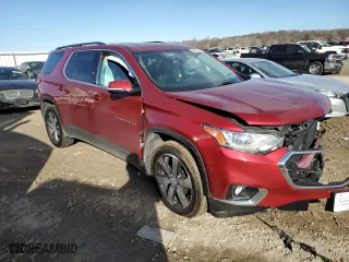 2019 Chevrolet Traverse LT Leather with VIN 1GNEVHKW9KJ298463, listed as a Copart auction lot 46893445 with 99,157 mi miles and Salvage Title. Bid and sale history available at carsss.com. Image 4.