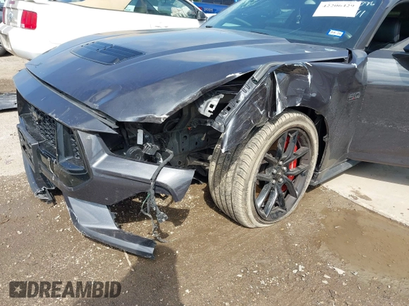 2024 Ford Mustang GT with VIN 1FA6P8CF0R5411098, listed as a IAAI auction lot 42206429 with 22,743 mi miles and . Bid and sale history available at DreamBid. Image 6.