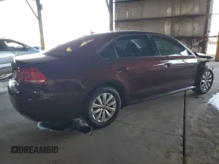 2013 Volkswagen Passat Wolfsburg Edition with VIN 1VWAP7A36DC096378, listed as a Copart auction lot 44678105 with 126,507 mi miles and Salvage Title. Bid and sale history available at carsss.com. Image 3.