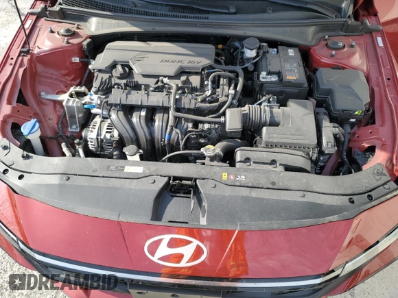 2025 Hyundai Elantra SEL Convenience with VIN KMHLS4DG3SU862593, listed as a Copart auction lot 55407335 with 13,935 mi miles and Clean Title. Bid and sale history available at DreamBid. Image 11.