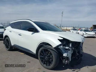 2023 Nissan Murano SV z VIN 5N1AZ2BS4PC114673, wystawiony jako IAAI lot #41566274 z przebiegiem 38 793 mil mil oraz . Historia ofert i sprzedaży dostępna na DreamBid. Obrazek 1.