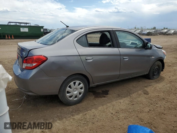 2017 Mitsubishi Mirage ES with VIN ML32F3FJ4HHF16924, listed as a Copart auction lot 59278355 with 55,021 mi miles and Salvage title. Bid and sale history available at DreamBid. Image 3.